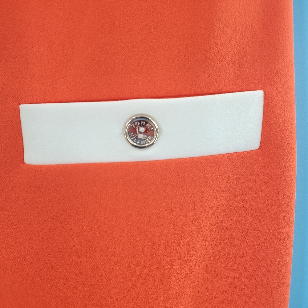 Tommy H orange midi retro dress - Picture 7 of 11